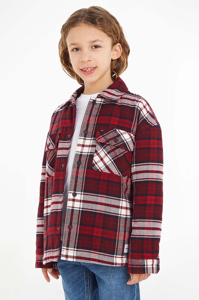 Tommy Hilfiger Detská bunda Tommy Hilfiger červená KB0KB08615.128.176.9BYX