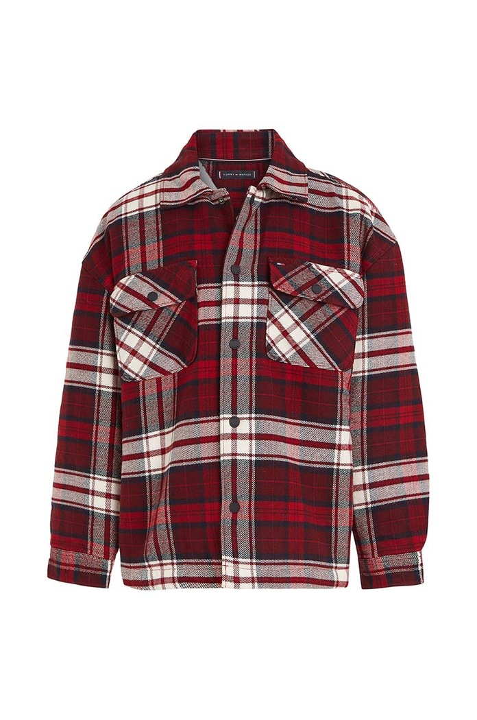 Tommy Hilfiger Detská bunda Tommy Hilfiger KB0KB08615.128.176.9BYX červená AW23