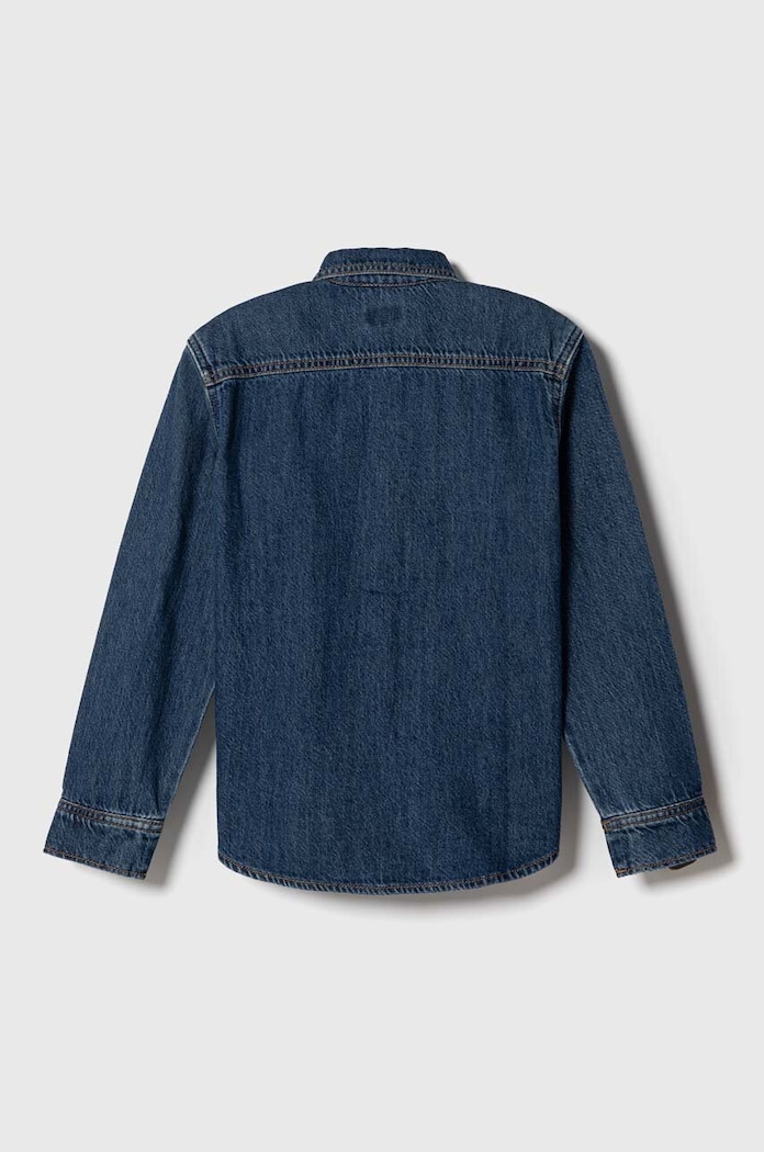Pepe Jeans koszula bawełniana dziecięca PB302438 niebieski AW23