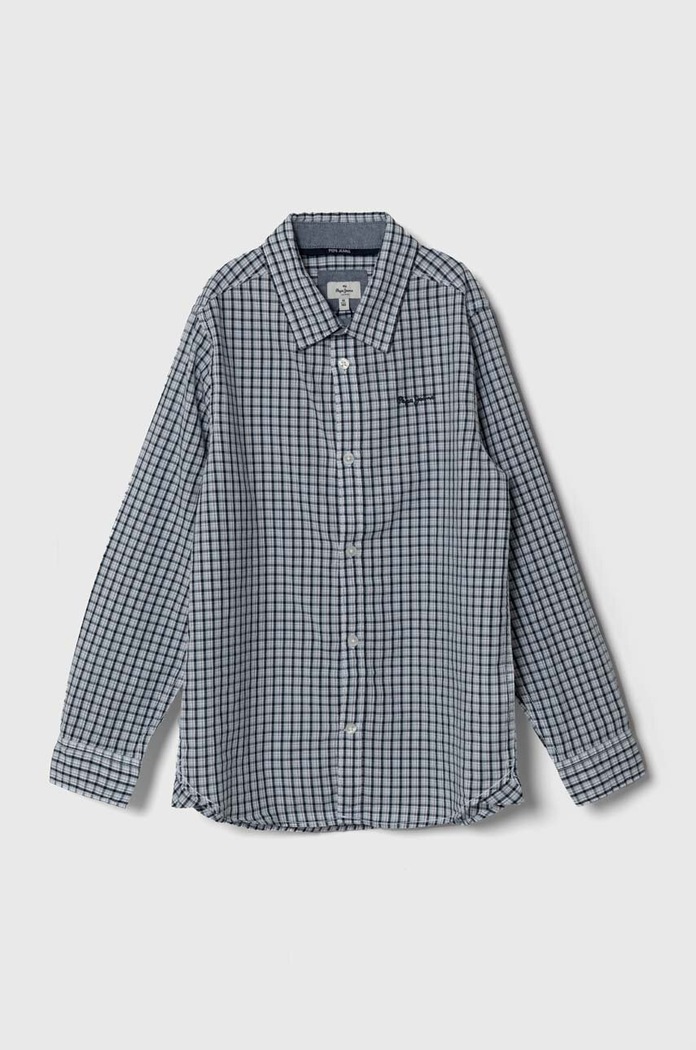 Pepe Jeans koszula bawełniana dziecięca wzorzyste niebieski PB302475