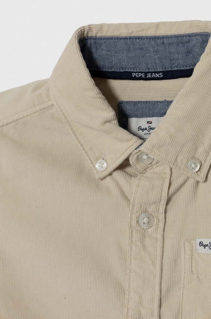 Chłopiec Pepe Jeans koszula sztruksowa PB302476 beżowy