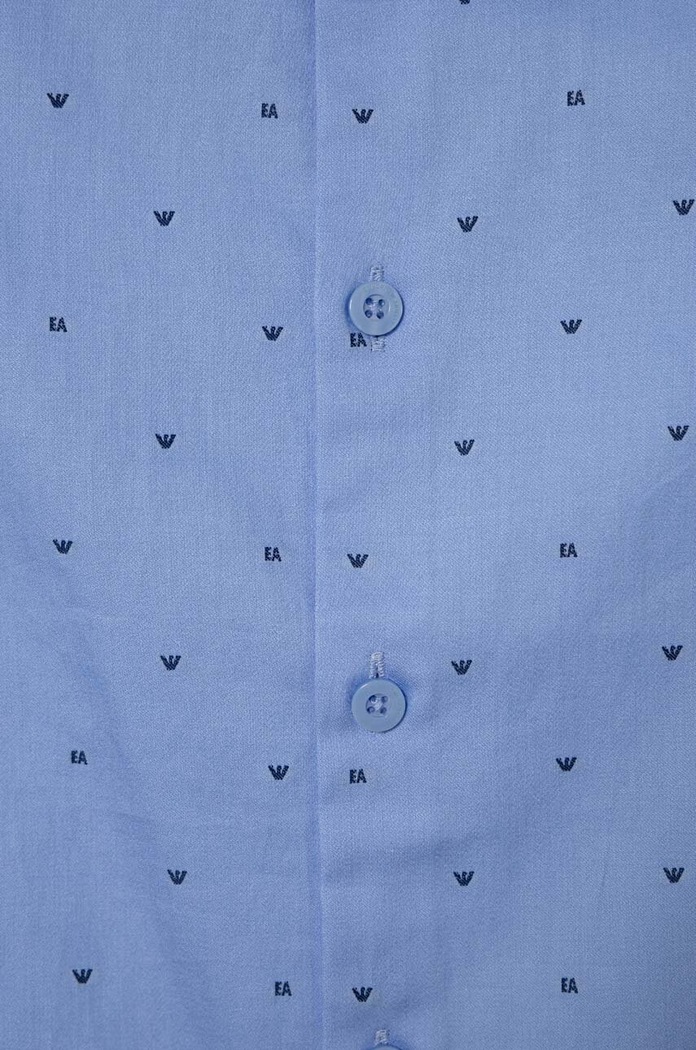 Chłopiec Emporio Armani koszula bawełniana dziecięca 6R4C86.1NVYZ niebieski