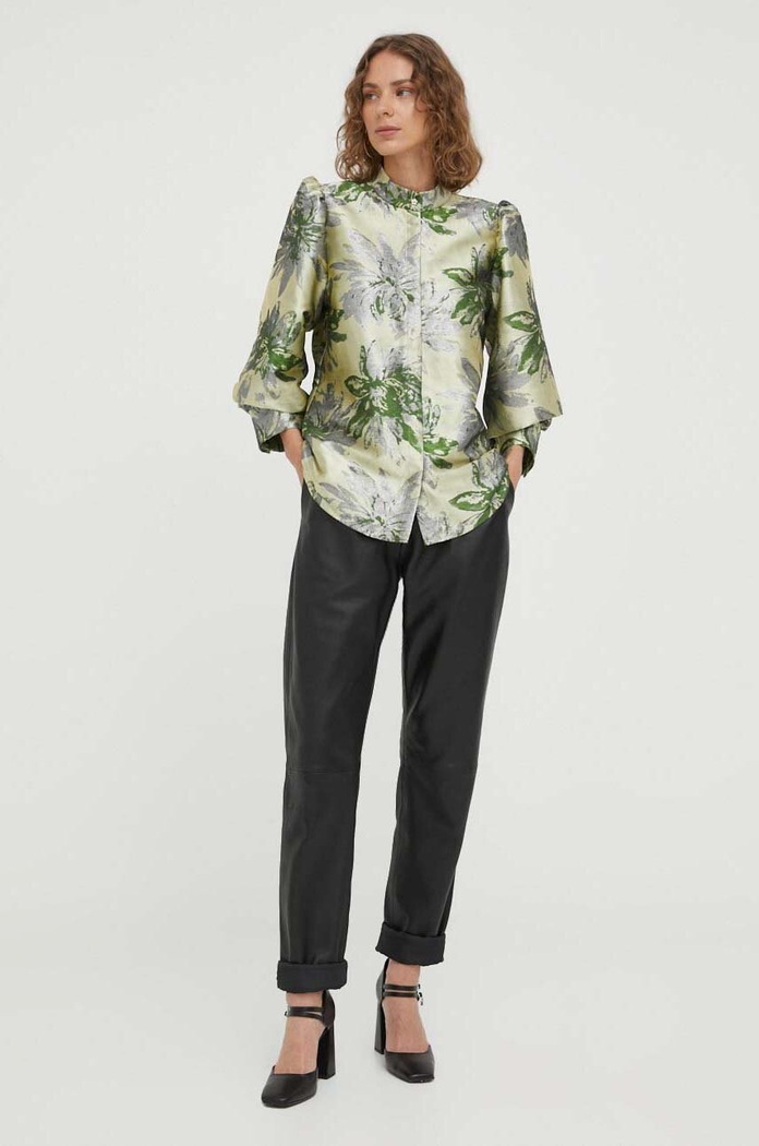Bruuns Bazaar koszula Watsonia Lica BBW3466 zielony AW23