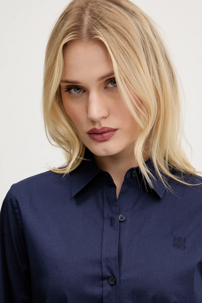Сорочка HUGO The Essential Shirt темно-синій 50496339