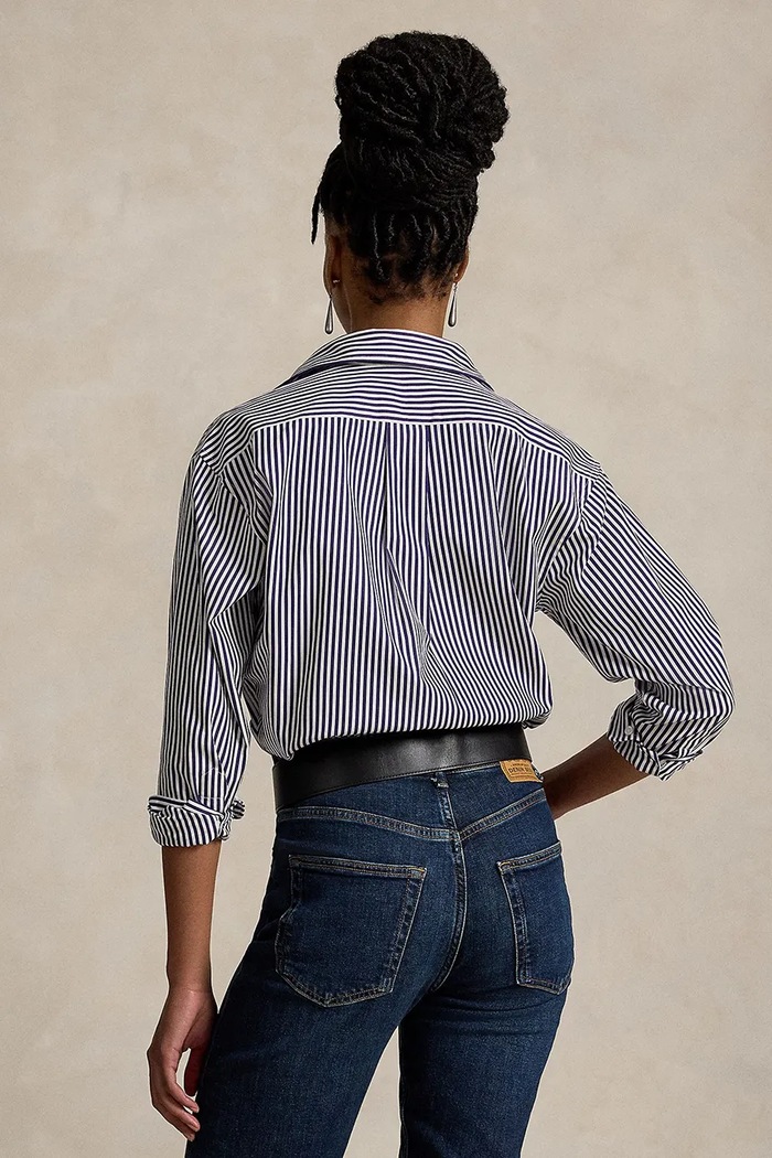 Polo Ralph Lauren košile dámská bavlněná 211910743 fialová SS26