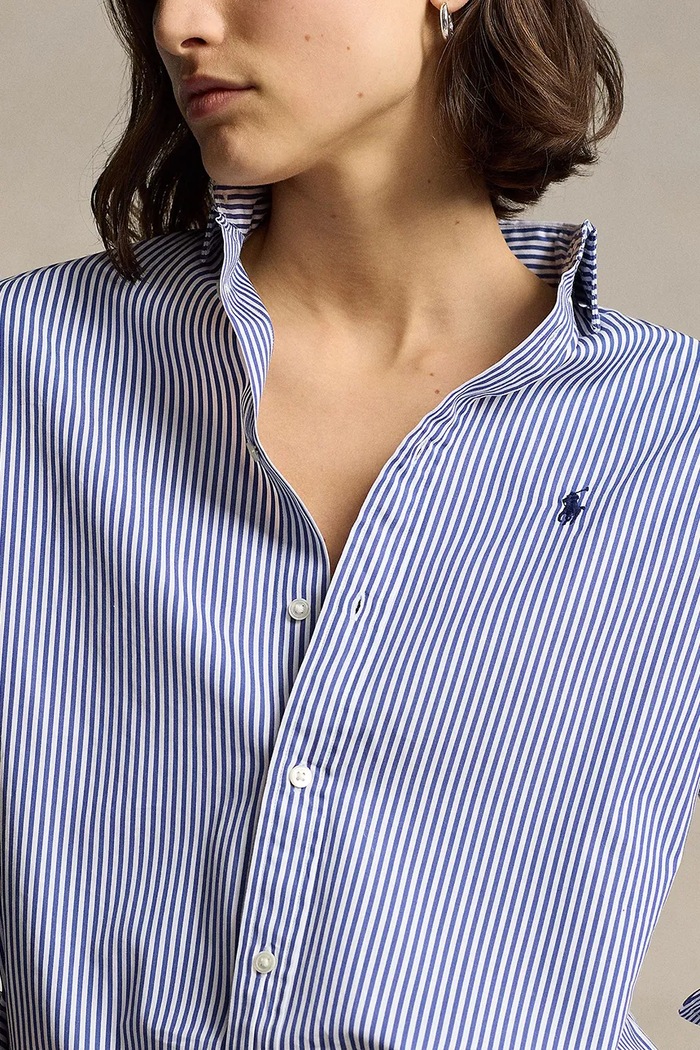 Polo Ralph Lauren košile dámská bavlněná modrá 211910743