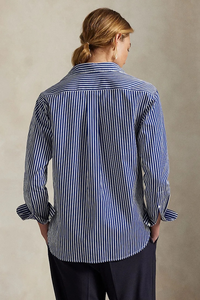 Polo Ralph Lauren košile dámská bavlněná 211910743 námořnická modř SS26