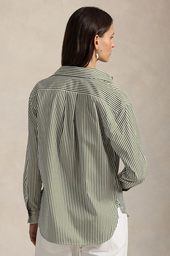 Polo Ralph Lauren koszula bawełniana damska 211910743 zielony SS26