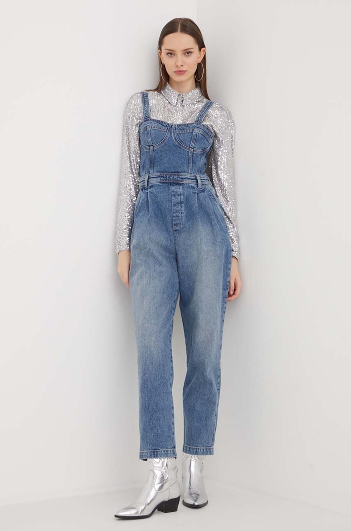 Košile Abercrombie & Fitch KI140.3601.905 stříbrná AW23