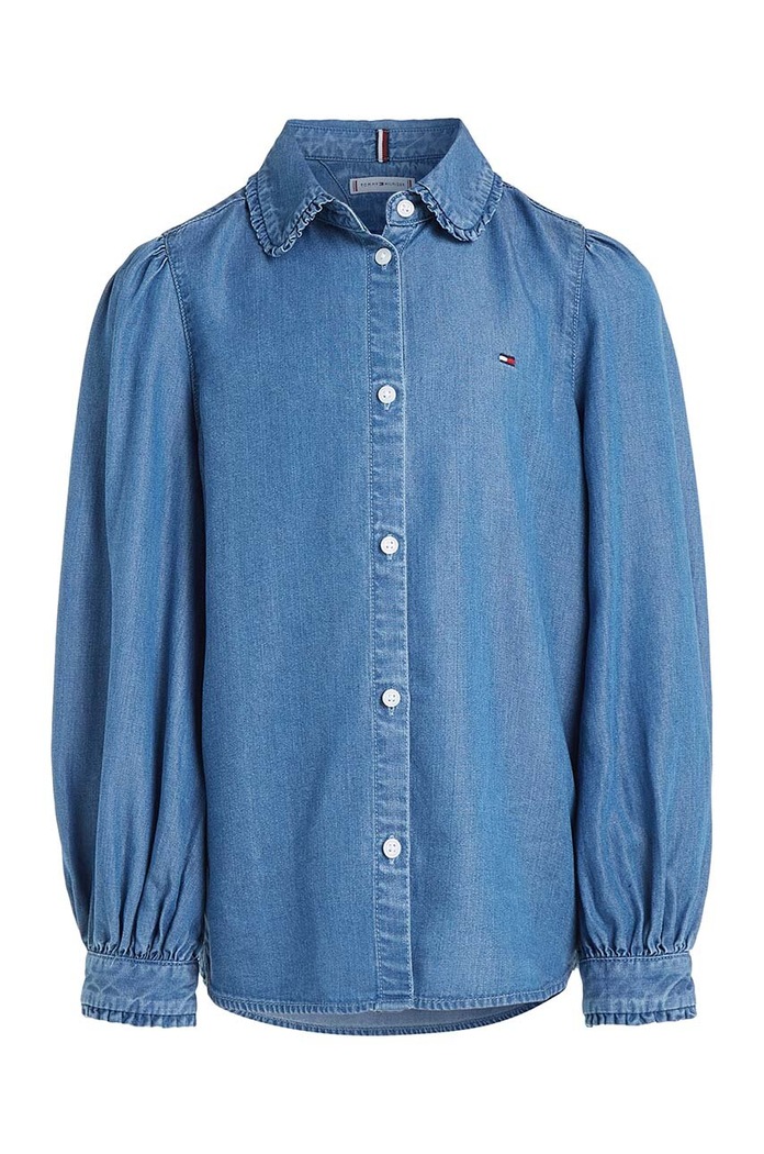 Dječja košulja Tommy Hilfiger KG0KG07484.74.122.9BYX plava AW23