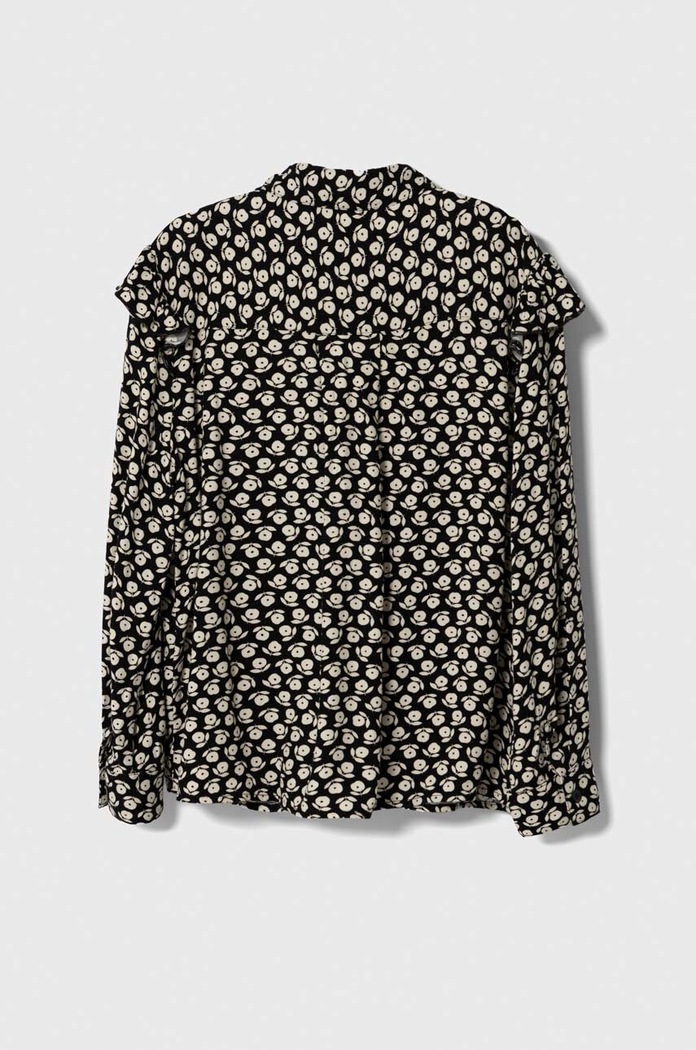 Dětská košile United Colors of Benetton 5FKJCQ01U.G.SEASONAL černá AW23