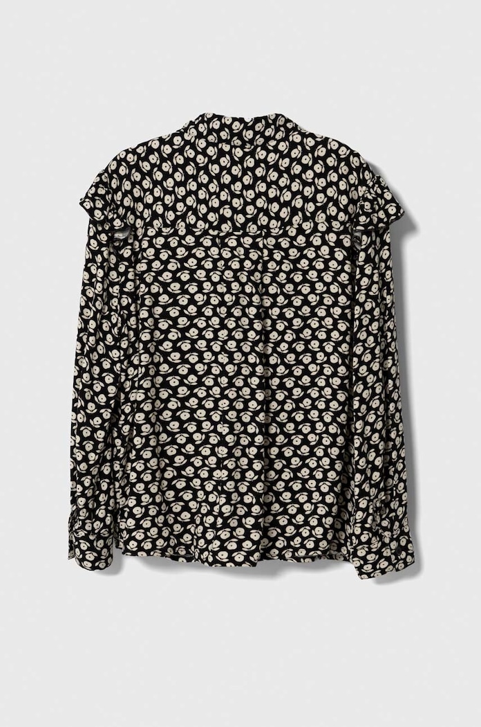 Dětská košile United Colors of Benetton 5FKJCQ01U.G.SEASONAL černá AW23