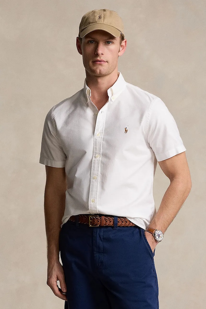 Polo Ralph Lauren koszula bawełniana bawełna biały 710850782