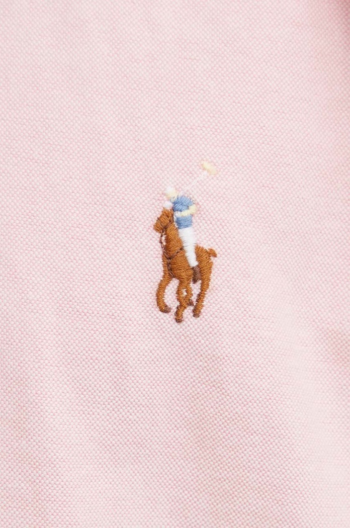 Βαμβακερό πουκάμισο Polo Ralph Lauren 710850782 ροζ
