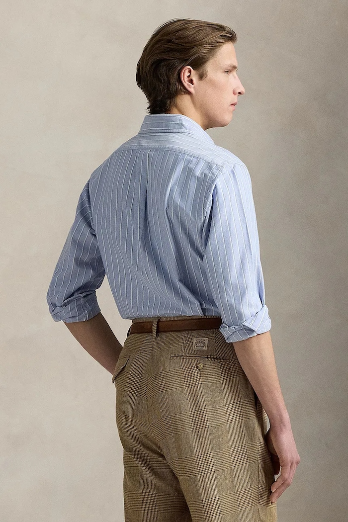 Polo Ralph Lauren koszula bawełniana 710914027 niebieski AW25
