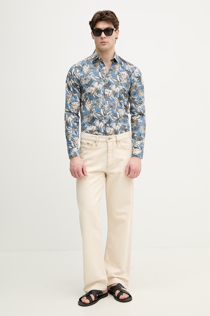 Srajca Lindbergh 30.203488.BLUE modra AW24