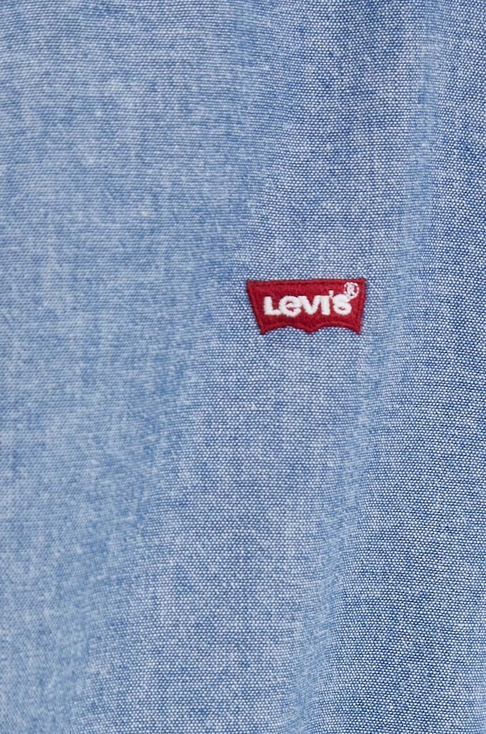 Bavlnená košeľa Levi's 86625.0017 modrá SS26