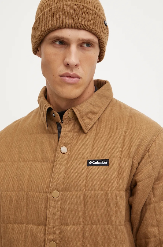 Bunda Columbia Landroamer Quilted hnedá 2054721