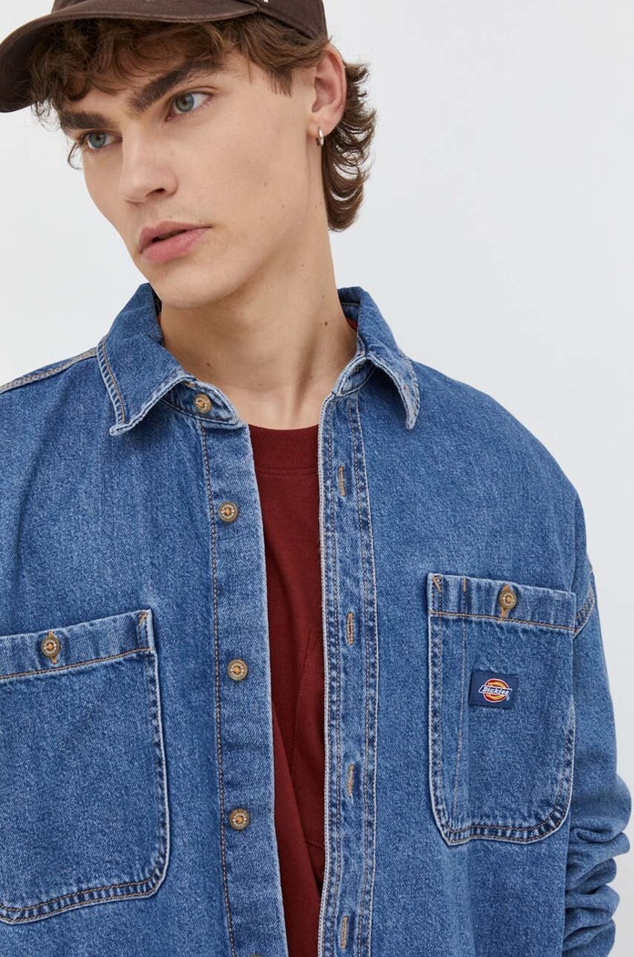 Džínová košile Dickies modrá DK0A4YF5