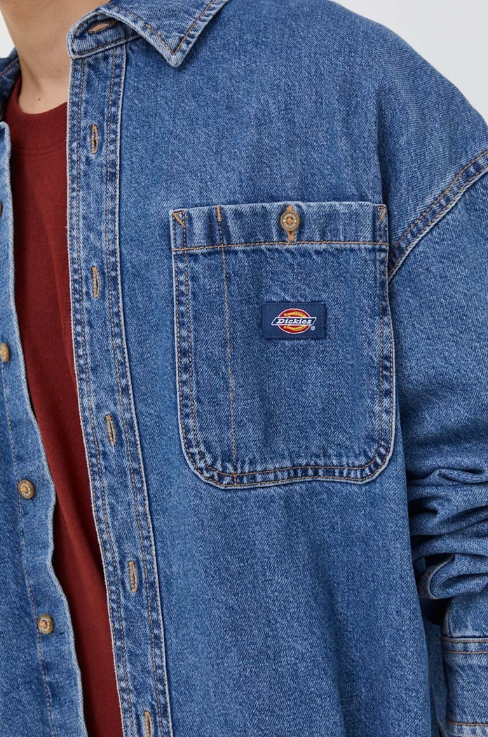 Džínová košile Dickies DK0A4YF5 modrá