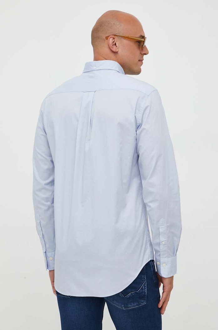 Gant camasa din bumbac albastru 3000100