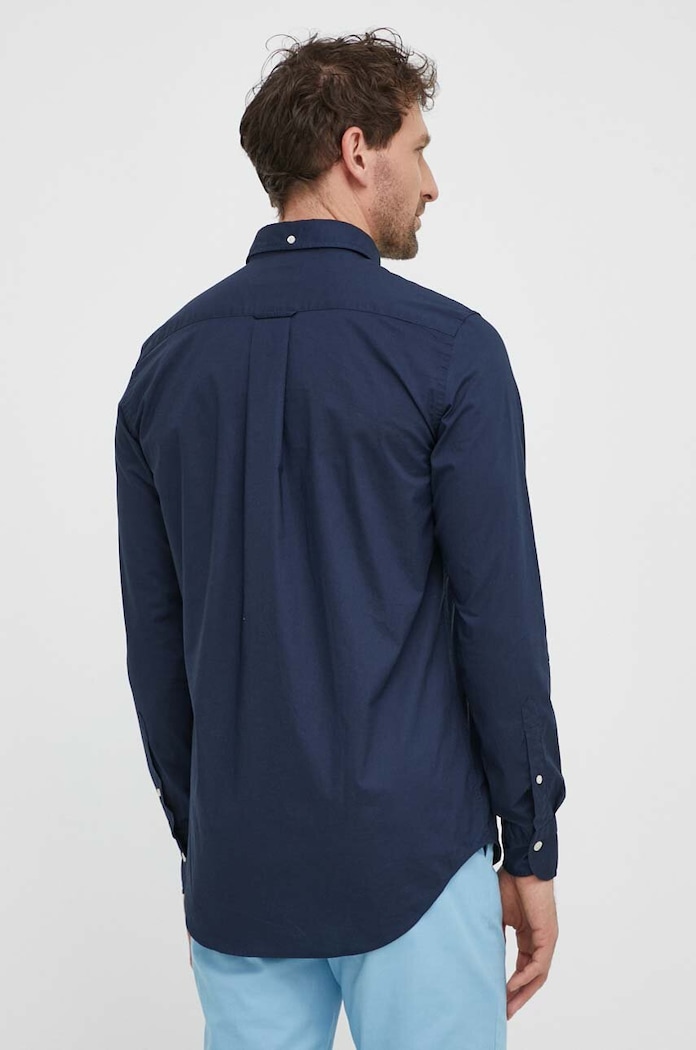 Gant camasa din bumbac bleumarin 3000100