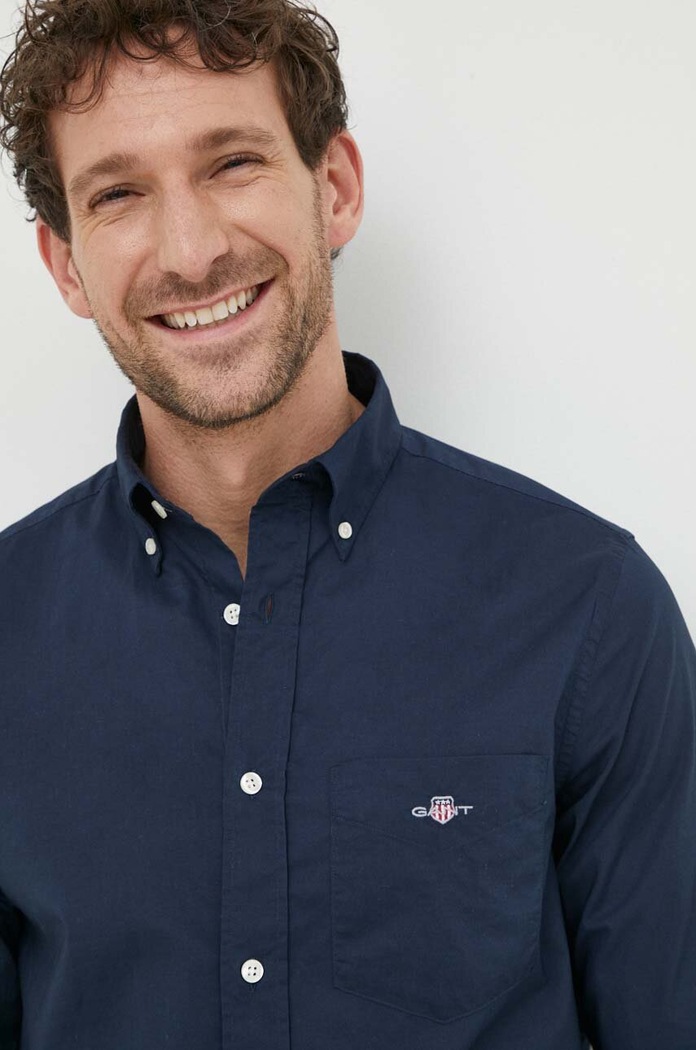 Gant camasa din bumbac 3000100 bleumarin