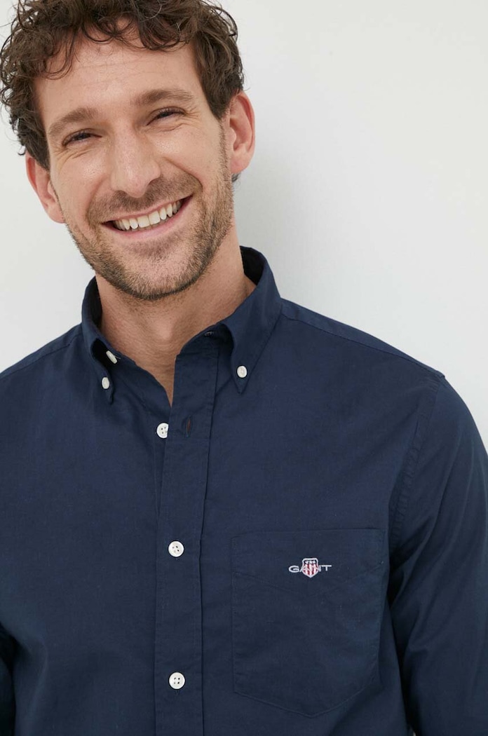 Gant camasa din bumbac 3000100 bleumarin