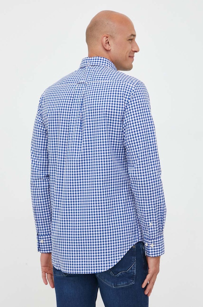 Gant camasa din bumbac albastru 3000120