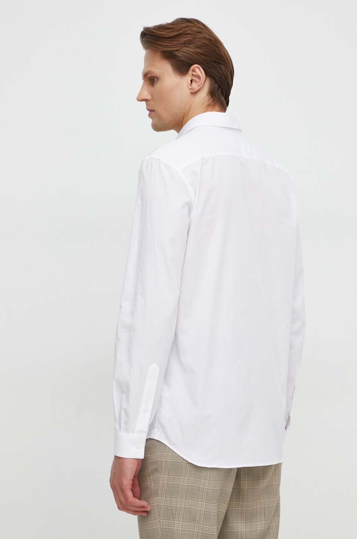 Odzież Lacoste koszula bawełniana CH5620 biały