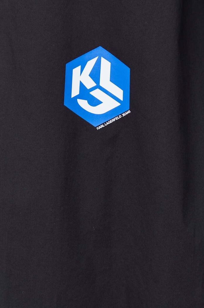 Bombažna srajca Karl Lagerfeld Jeans 236D1603 črna
