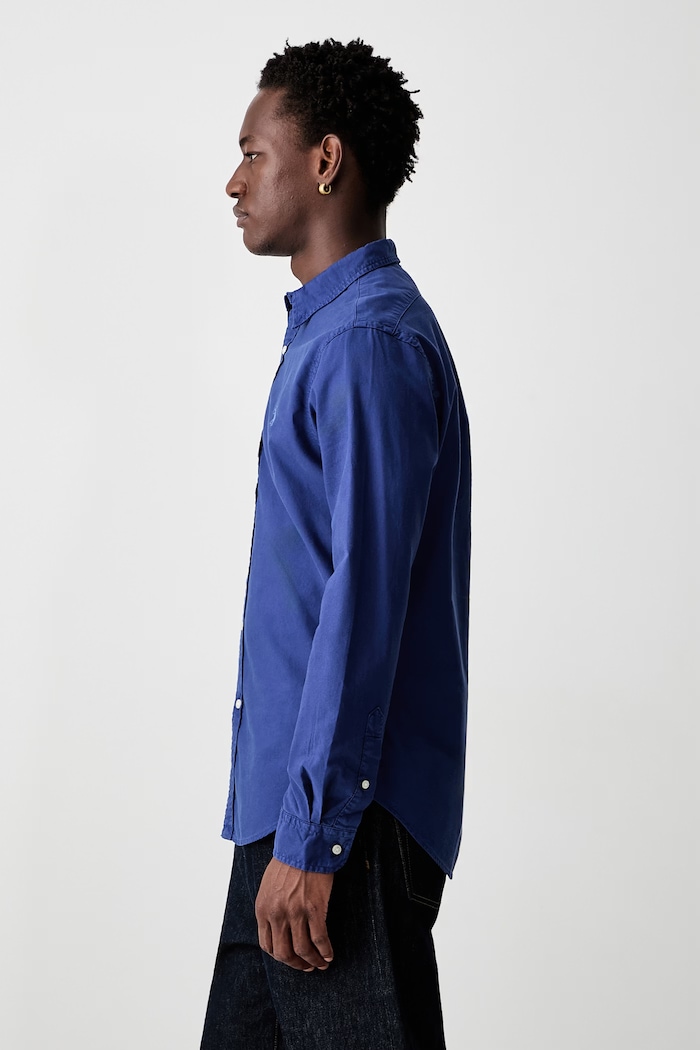 Cămașă pentru bărbați din bumbac Polo Ralph Lauren 710804257 albastru