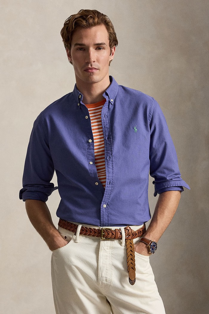 Polo Ralph Lauren Koszula męska bawełniana niebieski 710804257