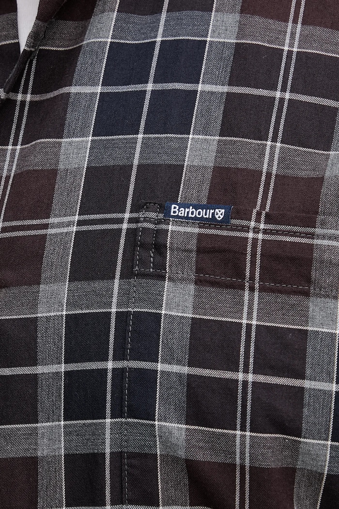 Barbour koszula bawełniana MSH4982 brązowy