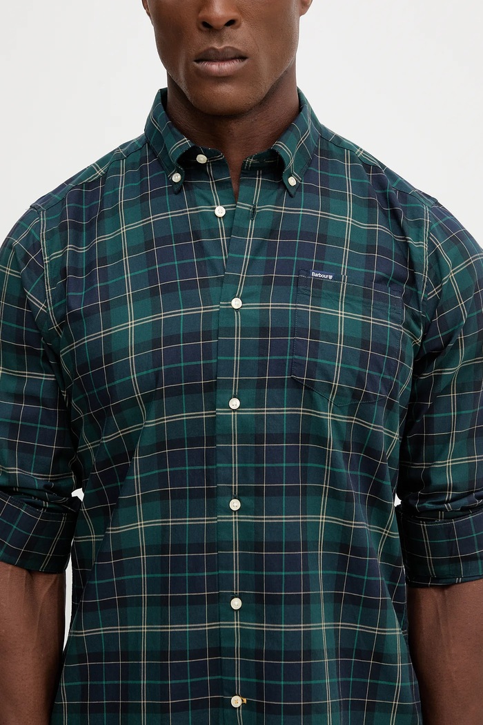 Barbour koszula bawełniana MSH4982 zielony