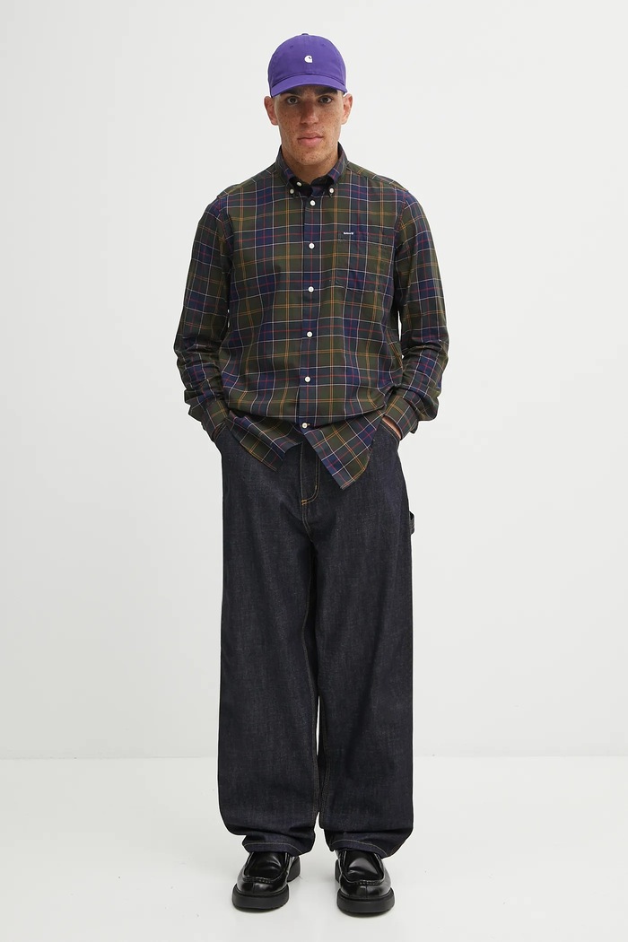 Памучна риза Barbour многоцветен MSH4982