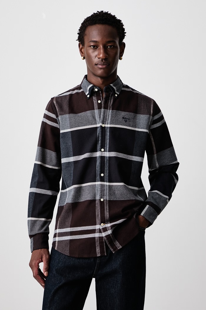 Barbour Koszula męska ICELOCH brązowy MSH4994