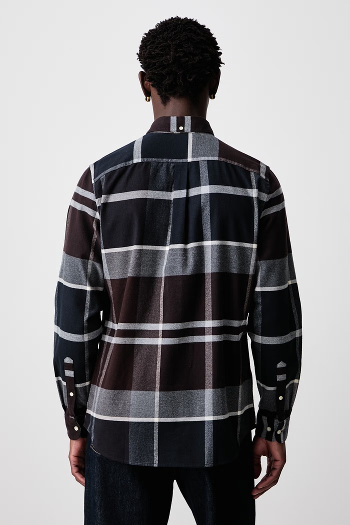 Odzież Barbour Koszula męska ICELOCH MSH4994 brązowy