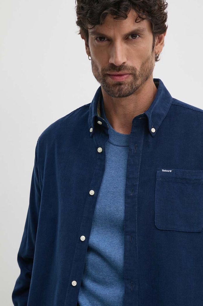 Barbour koszula bawełniana MSH5001 granatowy