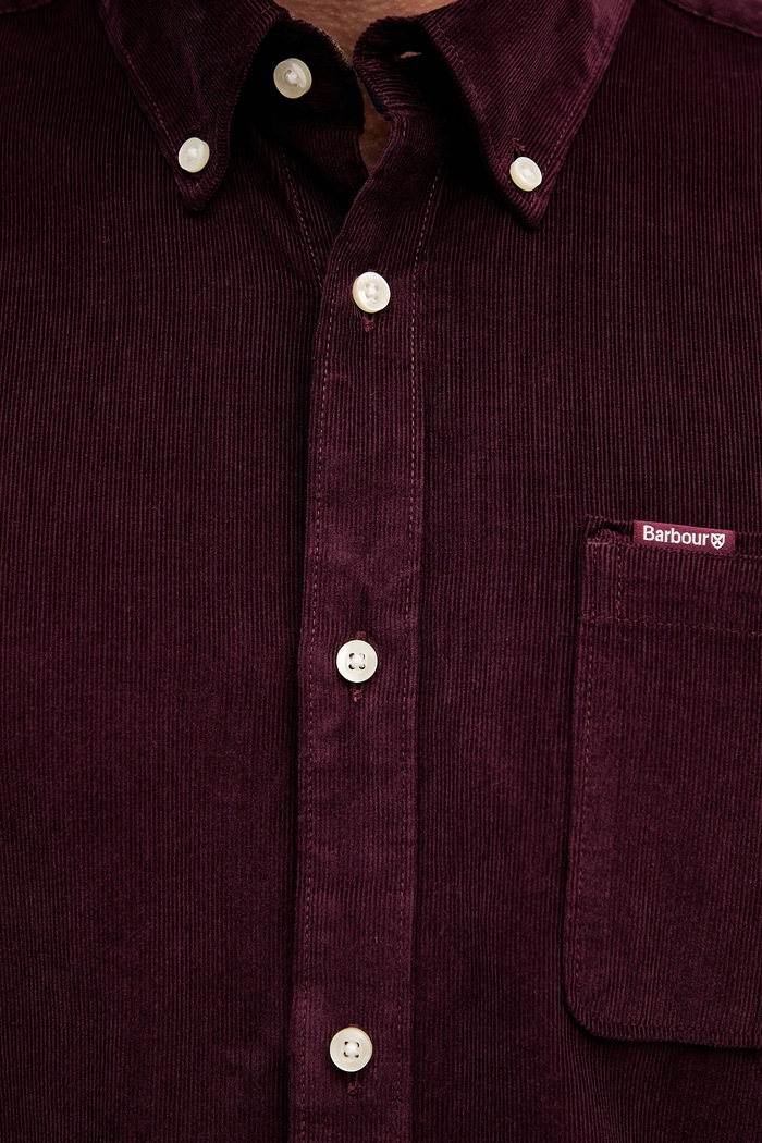 Бавовняна сорочка Barbour RAMSEY MSH5001 бордо