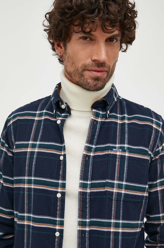 Barbour koszula bawełniana MSH5037 granatowy