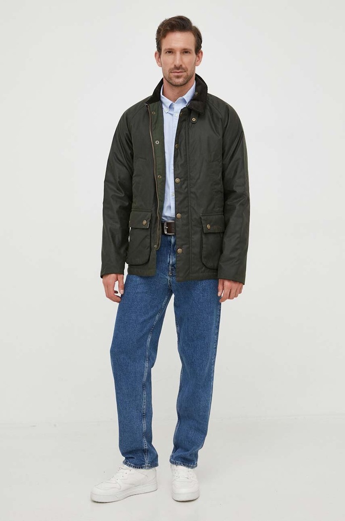 Îmbrăcăminte Barbour cămașă pentru bărbați din bumbac OXTOWN MSH5301 albastru