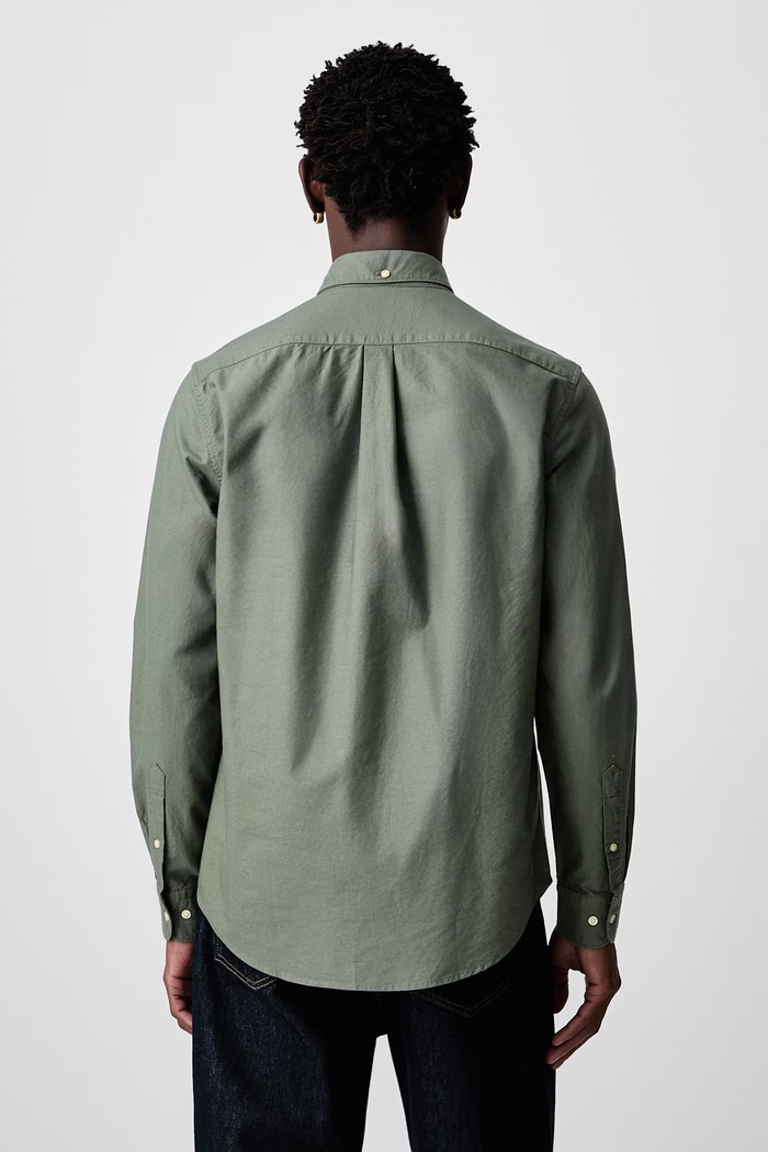 Одежда Barbour OXTOWN рубашка из хлопка для мужчин MSH5301 зелёный