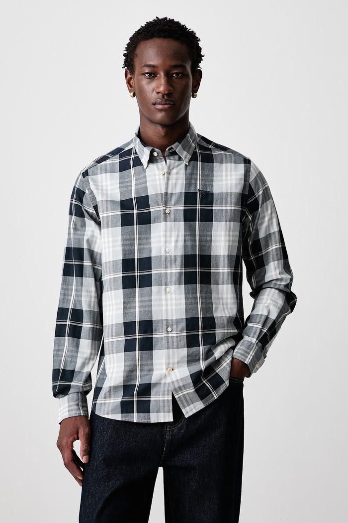 Barbour EDGAR koszula bawełniana męska niebieski MSH5355