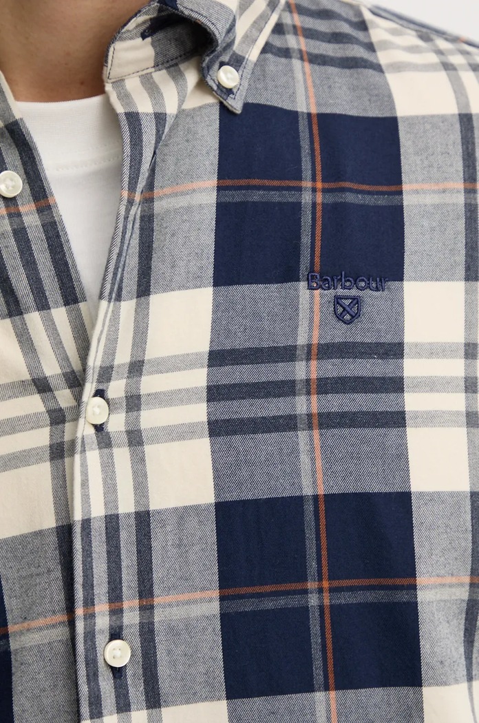 Barbour koszula bawełniana Edgar MSH5355 granatowy
