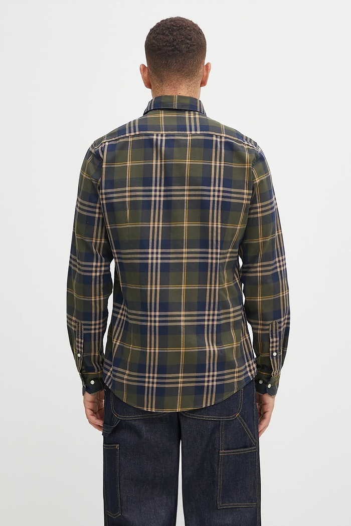 Одяг Barbour EDGAR сорочка бавовняна чоловіча MSH5355 зелений