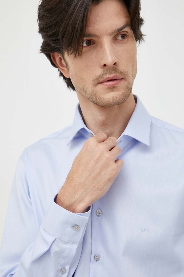 Košile Calvin Klein modrá K10K108426