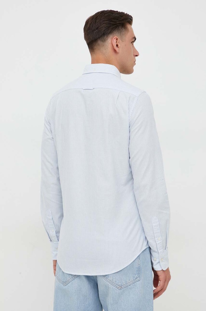 Gant camasa din bumbac albastru 3000232