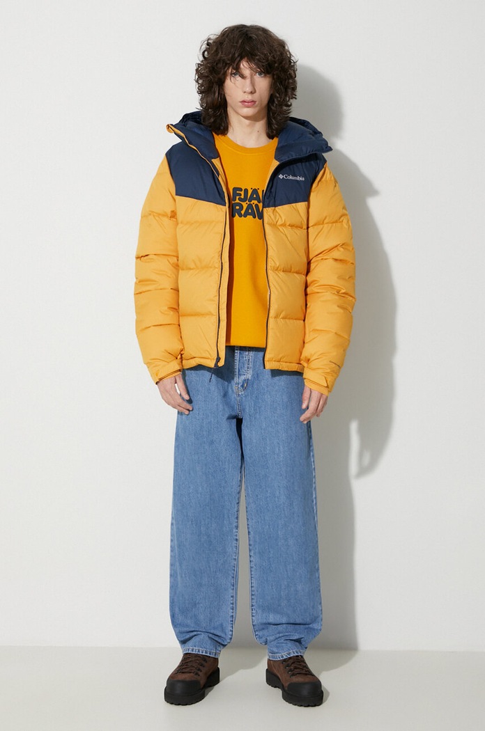 Βαμβακερή μπλούζα Fjallraven F84142.161 κίτρινο AW23