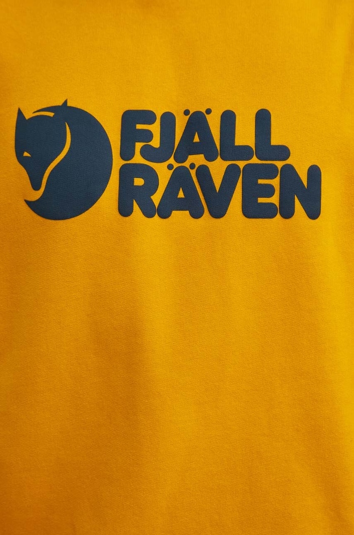 Bavlnená mikina Fjallraven F84142.161 žltá